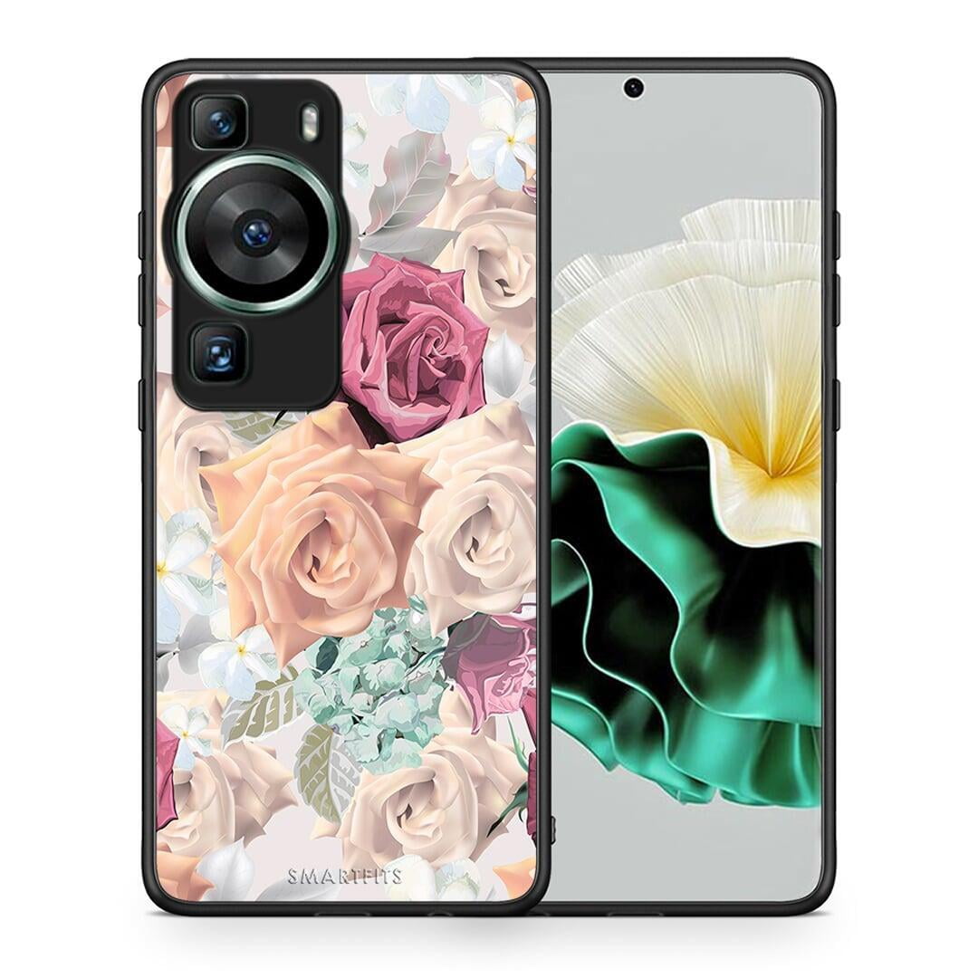 Θήκη Huawei P60 Floral Bouquet από τη Smartfits με σχέδιο στο πίσω μέρος και μαύρο περίβλημα | Huawei P60 Floral Bouquet Case with Colorful Back and Black Bezels