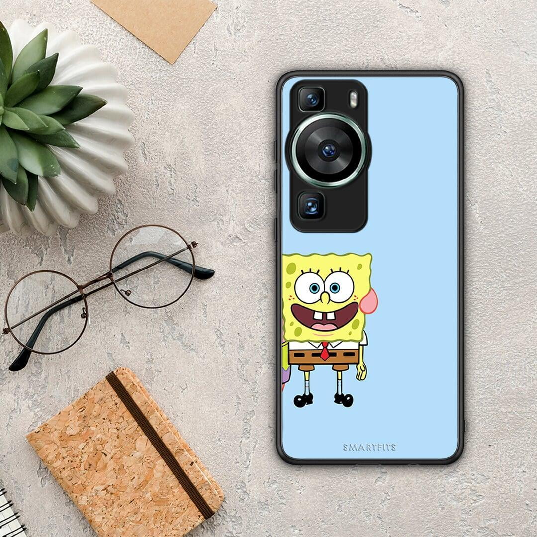 Θήκη Huawei P60 Friends Bob από τη Smartfits με σχέδιο στο πίσω μέρος και μαύρο περίβλημα | Huawei P60 Friends Bob Case with Colorful Back and Black Bezels