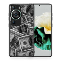 Thumbnail for Θήκη Huawei P60 Money Dollars από τη Smartfits με σχέδιο στο πίσω μέρος και μαύρο περίβλημα | Huawei P60 Money Dollars Case with Colorful Back and Black Bezels