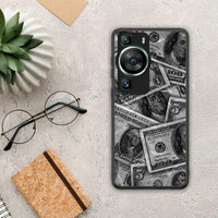 Thumbnail for Θήκη Huawei P60 Money Dollars από τη Smartfits με σχέδιο στο πίσω μέρος και μαύρο περίβλημα | Huawei P60 Money Dollars Case with Colorful Back and Black Bezels