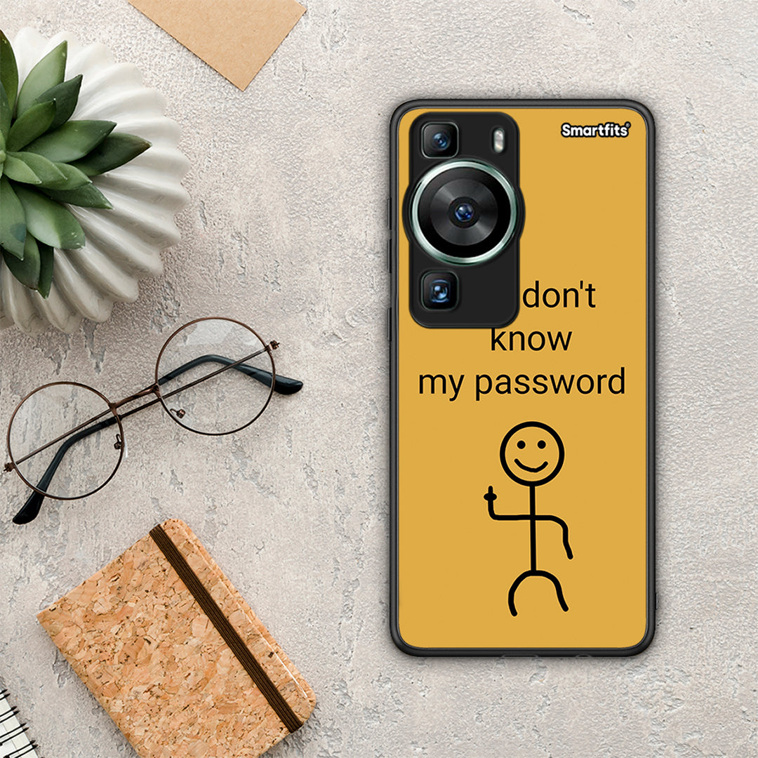 Θήκη Huawei P60 My Password από τη Smartfits με σχέδιο στο πίσω μέρος και μαύρο περίβλημα | Huawei P60 My Password Case with Colorful Back and Black Bezels