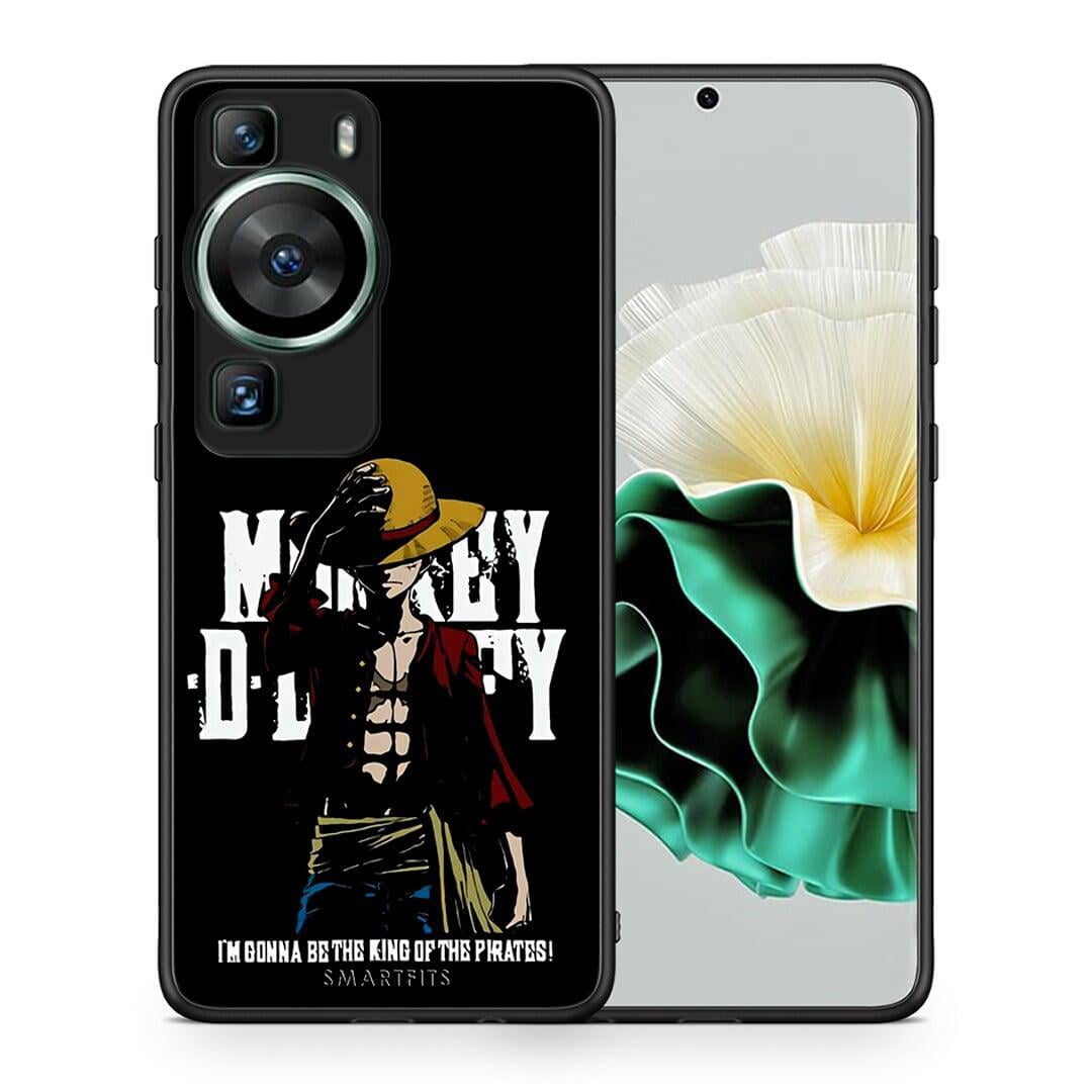 Θήκη Huawei P60 Pirate King από τη Smartfits με σχέδιο στο πίσω μέρος και μαύρο περίβλημα | Huawei P60 Pirate King Case with Colorful Back and Black Bezels
