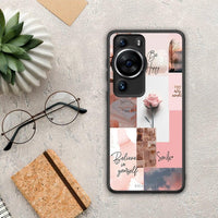 Thumbnail for Θήκη Huawei P60 Pro Aesthetic Collage από τη Smartfits με σχέδιο στο πίσω μέρος και μαύρο περίβλημα | Huawei P60 Pro Aesthetic Collage Case with Colorful Back and Black Bezels