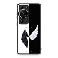 Thumbnail for Θήκη Huawei P60 Pro Angels Demons από τη Smartfits με σχέδιο στο πίσω μέρος και μαύρο περίβλημα | Huawei P60 Pro Angels Demons Case with Colorful Back and Black Bezels