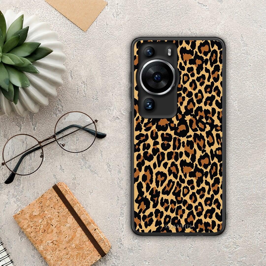 Θήκη Huawei P60 Pro Animal Leopard από τη Smartfits με σχέδιο στο πίσω μέρος και μαύρο περίβλημα | Huawei P60 Pro Animal Leopard Case with Colorful Back and Black Bezels