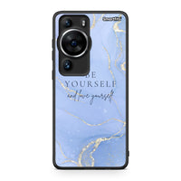 Thumbnail for Θήκη Huawei P60 Pro Be Yourself από τη Smartfits με σχέδιο στο πίσω μέρος και μαύρο περίβλημα | Huawei P60 Pro Be Yourself Case with Colorful Back and Black Bezels