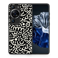 Thumbnail for Θήκη Huawei P60 Pro Doodle Art από τη Smartfits με σχέδιο στο πίσω μέρος και μαύρο περίβλημα | Huawei P60 Pro Doodle Art Case with Colorful Back and Black Bezels
