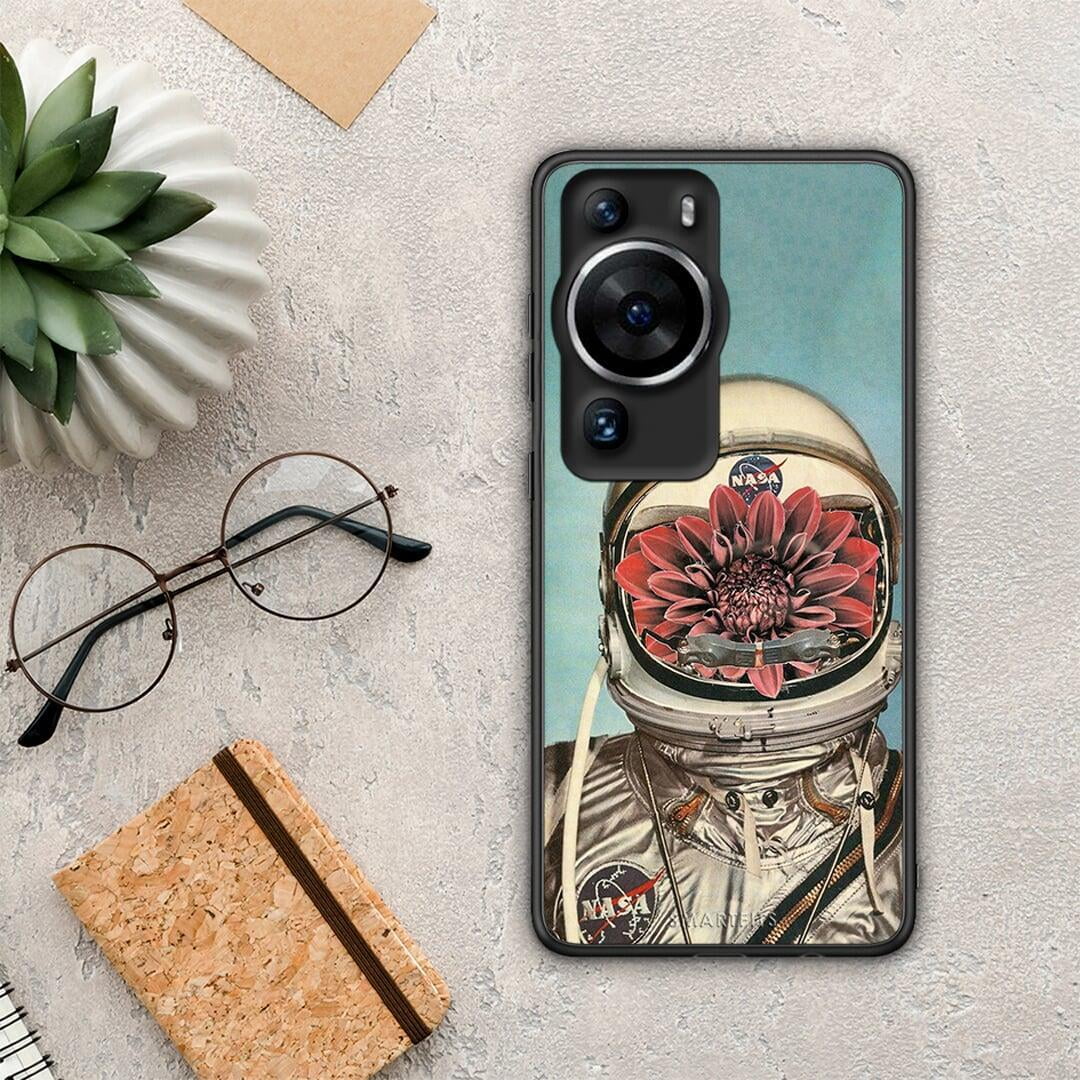 Θήκη Huawei P60 Pro Nasa Bloom από τη Smartfits με σχέδιο στο πίσω μέρος και μαύρο περίβλημα | Huawei P60 Pro Nasa Bloom Case with Colorful Back and Black Bezels