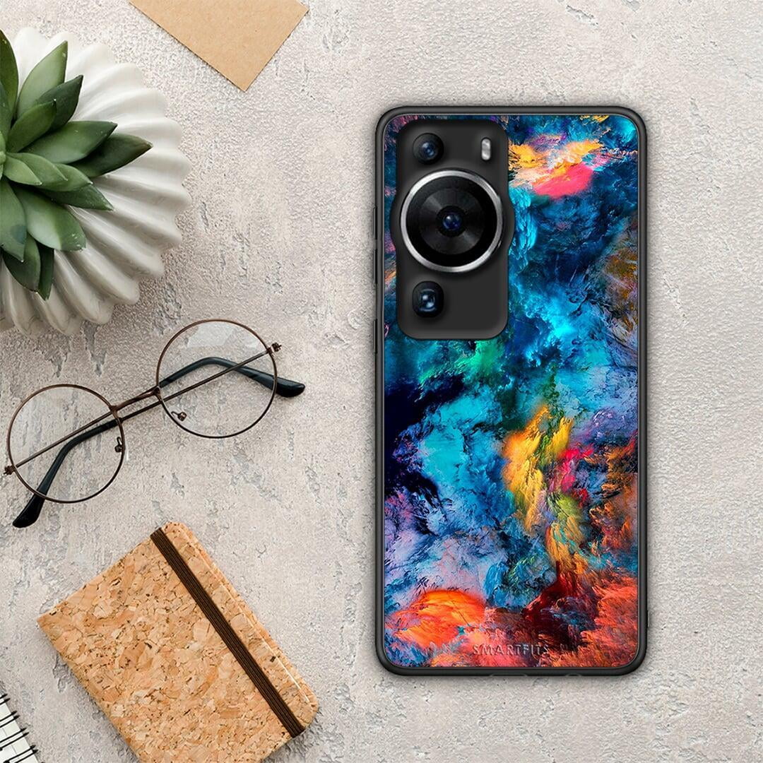 Θήκη Huawei P60 Pro Paint Crayola από τη Smartfits με σχέδιο στο πίσω μέρος και μαύρο περίβλημα | Huawei P60 Pro Paint Crayola Case with Colorful Back and Black Bezels