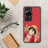 Thumbnail for Θήκη Huawei P60 Pro Pirate Luffy από τη Smartfits με σχέδιο στο πίσω μέρος και μαύρο περίβλημα | Huawei P60 Pro Pirate Luffy Case with Colorful Back and Black Bezels