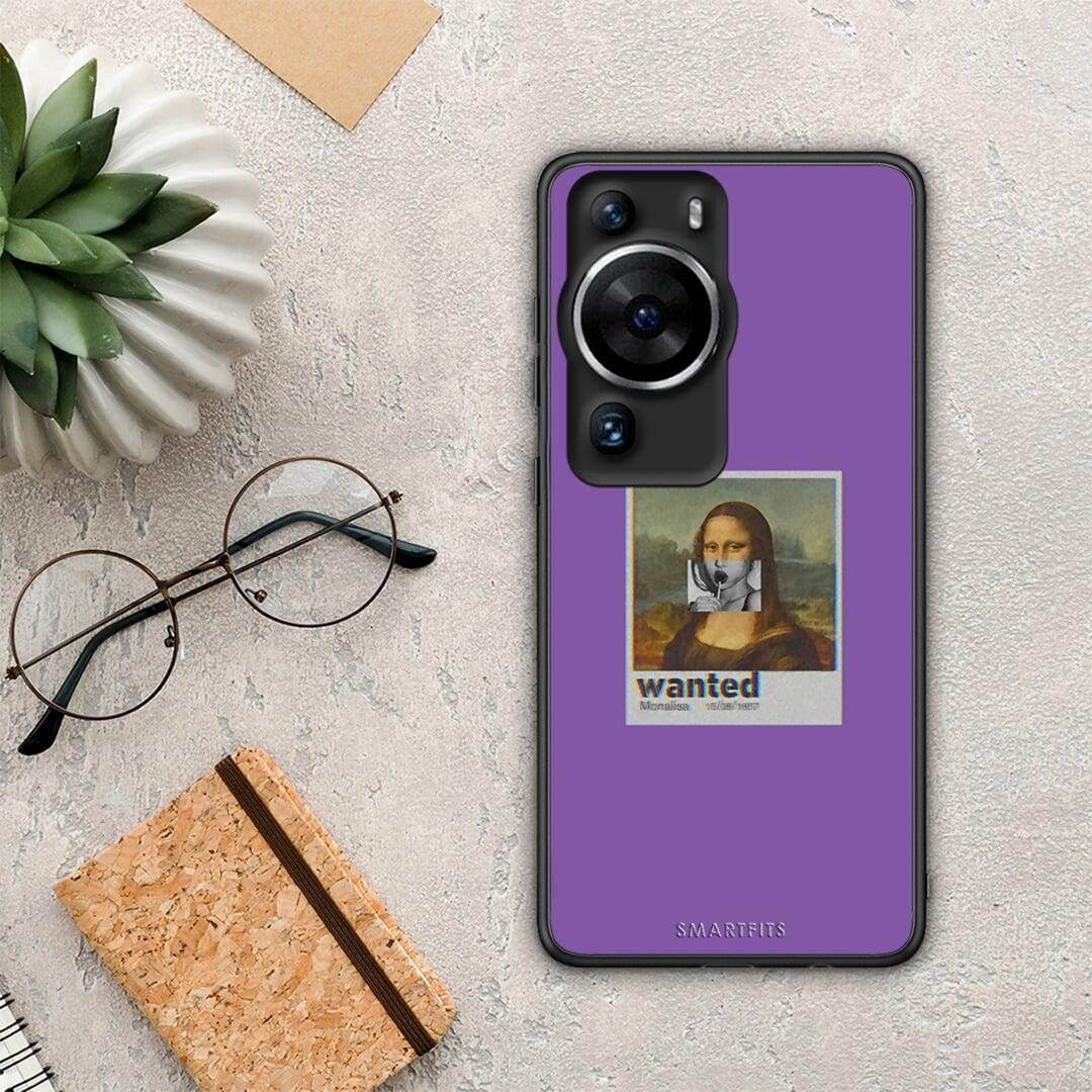 Θήκη Huawei P60 Pro Popart Monalisa από τη Smartfits με σχέδιο στο πίσω μέρος και μαύρο περίβλημα | Huawei P60 Pro Popart Monalisa Case with Colorful Back and Black Bezels