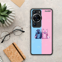 Thumbnail for Θήκη Huawei P60 Pro Stitch And Angel από τη Smartfits με σχέδιο στο πίσω μέρος και μαύρο περίβλημα | Huawei P60 Pro Stitch And Angel Case with Colorful Back and Black Bezels
