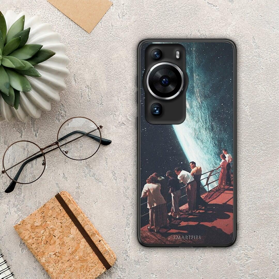 Θήκη Huawei P60 Pro Surreal View από τη Smartfits με σχέδιο στο πίσω μέρος και μαύρο περίβλημα | Huawei P60 Pro Surreal View Case with Colorful Back and Black Bezels