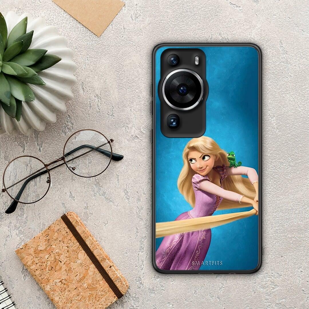 Θήκη Huawei P60 Pro Tangled 2 από τη Smartfits με σχέδιο στο πίσω μέρος και μαύρο περίβλημα | Huawei P60 Pro Tangled 2 Case with Colorful Back and Black Bezels