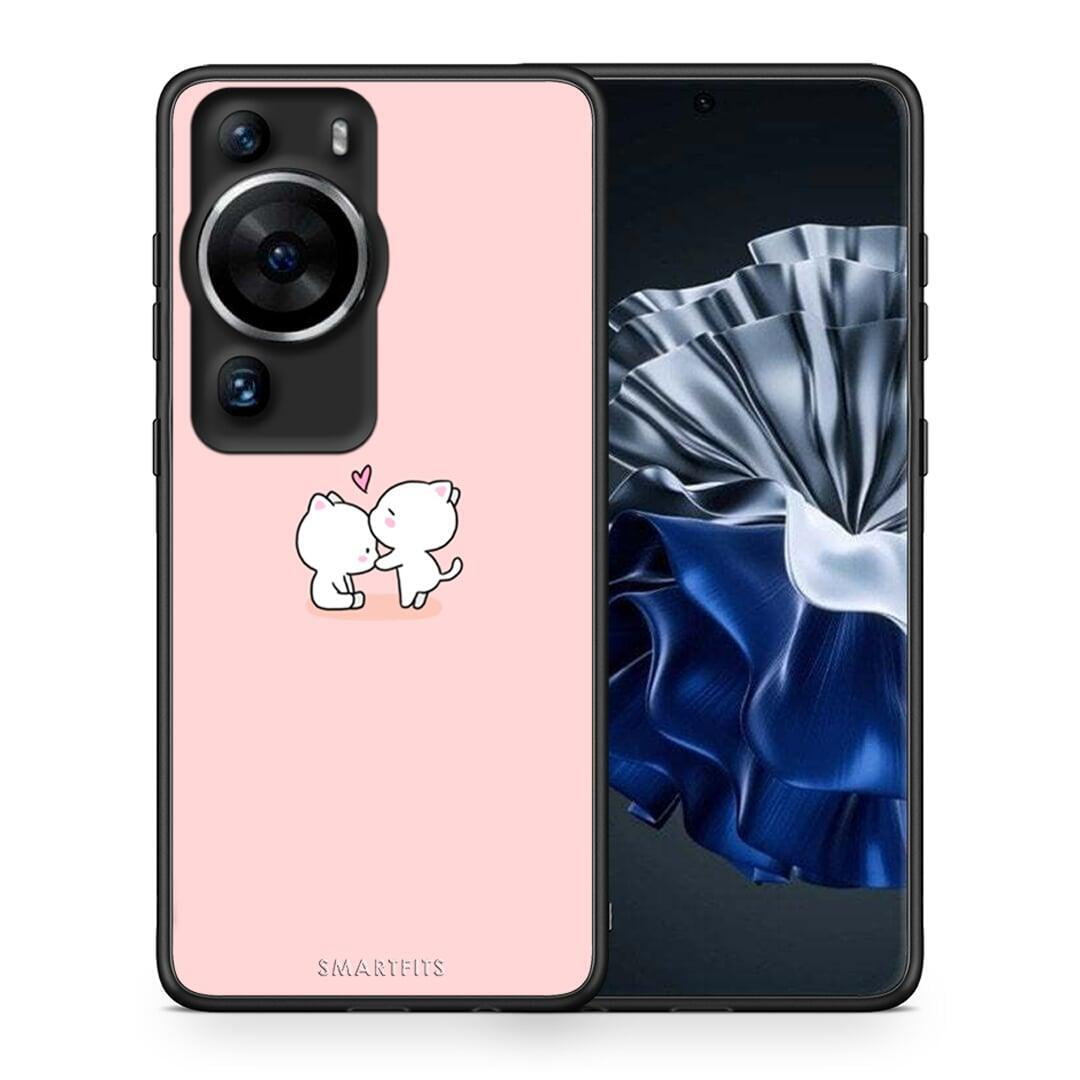 Θήκη Huawei P60 Pro Valentine Love από τη Smartfits με σχέδιο στο πίσω μέρος και μαύρο περίβλημα | Huawei P60 Pro Valentine Love Case with Colorful Back and Black Bezels