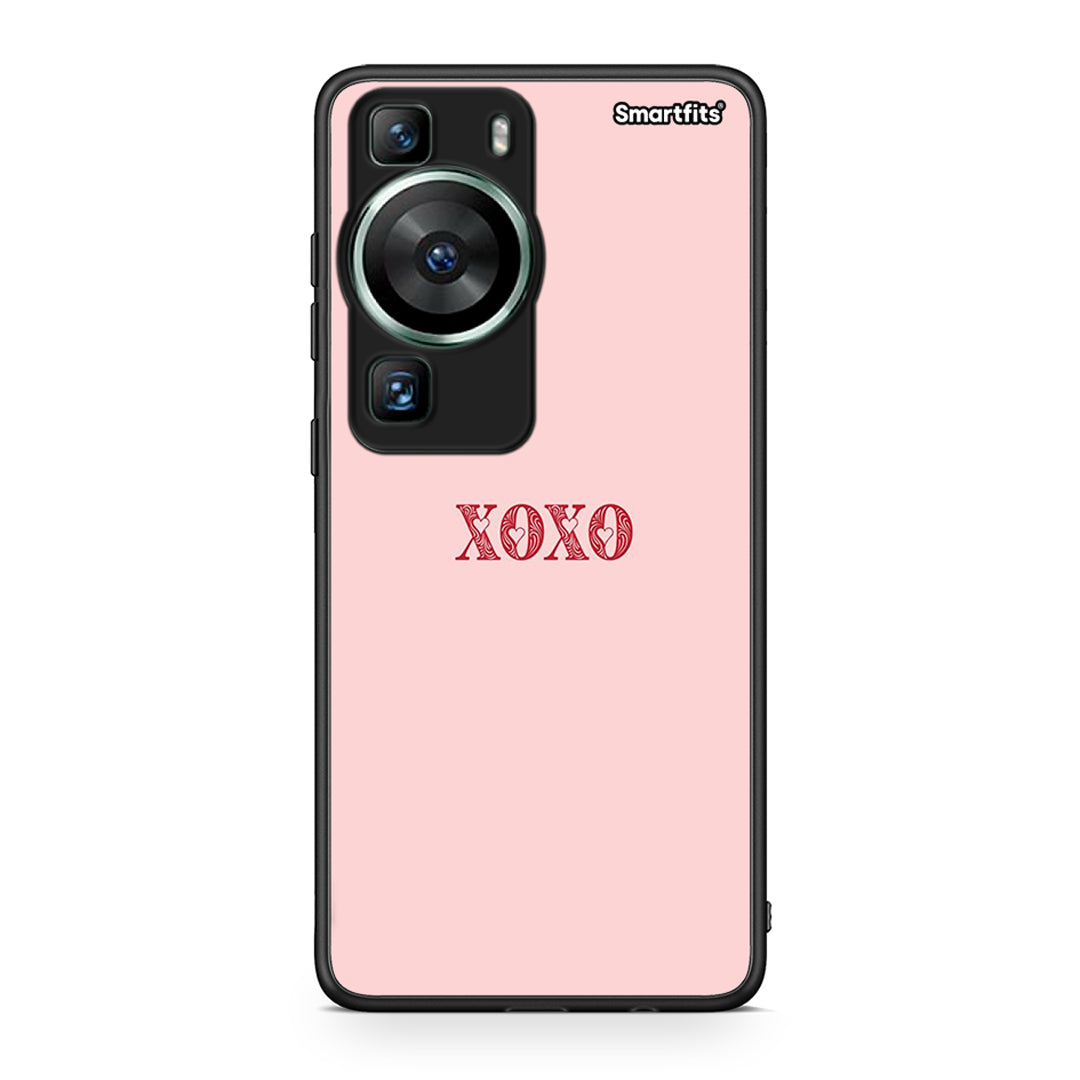Θήκη Huawei P60 XOXO Love από τη Smartfits με σχέδιο στο πίσω μέρος και μαύρο περίβλημα | Huawei P60 XOXO Love Case with Colorful Back and Black Bezels