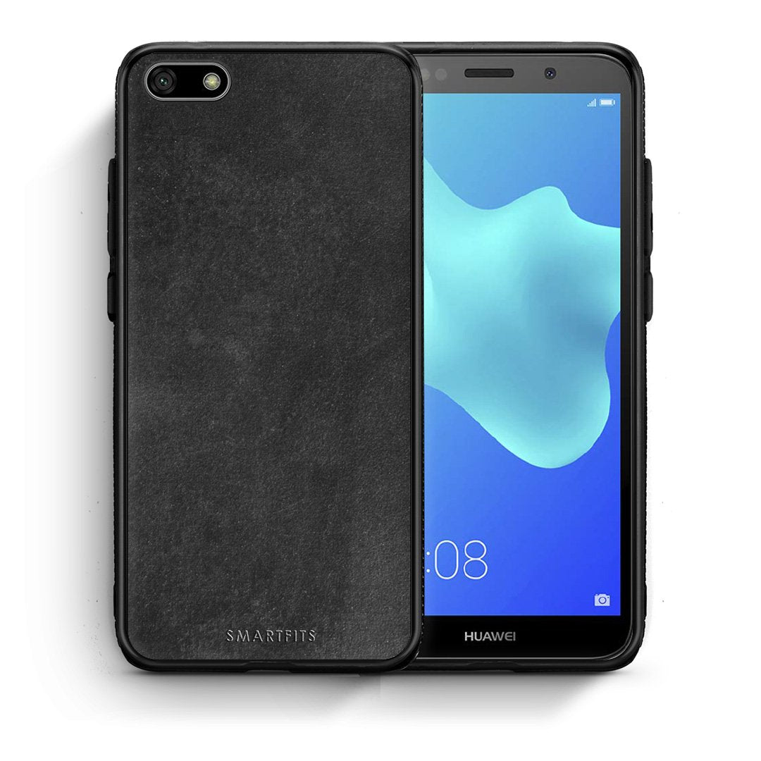 Θήκη Huawei Y5 2018/Honor 7S Black Slate Color από τη Smartfits με σχέδιο στο πίσω μέρος και μαύρο περίβλημα | Huawei Y5 2018/Honor 7S Black Slate Color case with colorful back and black bezels