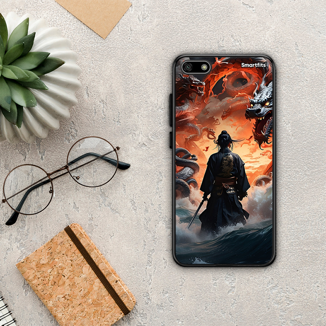 Dragons Fight - Huawei Y5 2018 / Honor 7S θήκη
