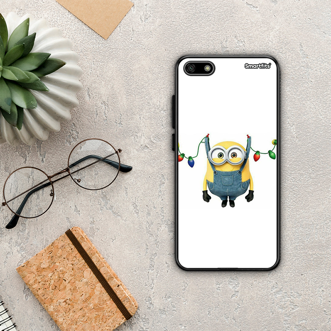 Xmas Minion Lights - Huawei Y5 2018 / Honor 7S θήκη