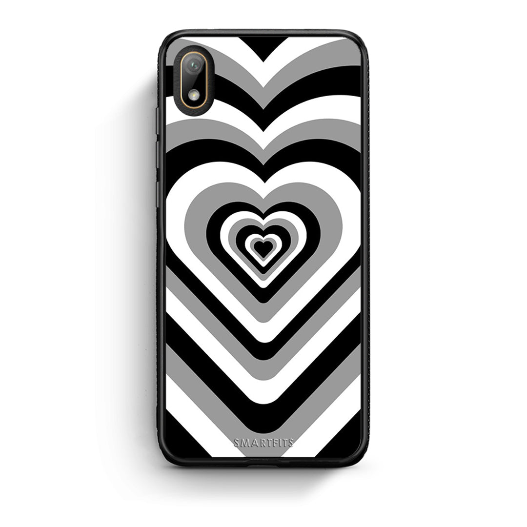 Huawei Y5 2019 Black Hearts θήκη από τη Smartfits με σχέδιο στο πίσω μέρος και μαύρο περίβλημα | Smartphone case with colorful back and black bezels by Smartfits