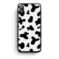 Thumbnail for Huawei Y5 2019 Cow Print θήκη από τη Smartfits με σχέδιο στο πίσω μέρος και μαύρο περίβλημα | Smartphone case with colorful back and black bezels by Smartfits