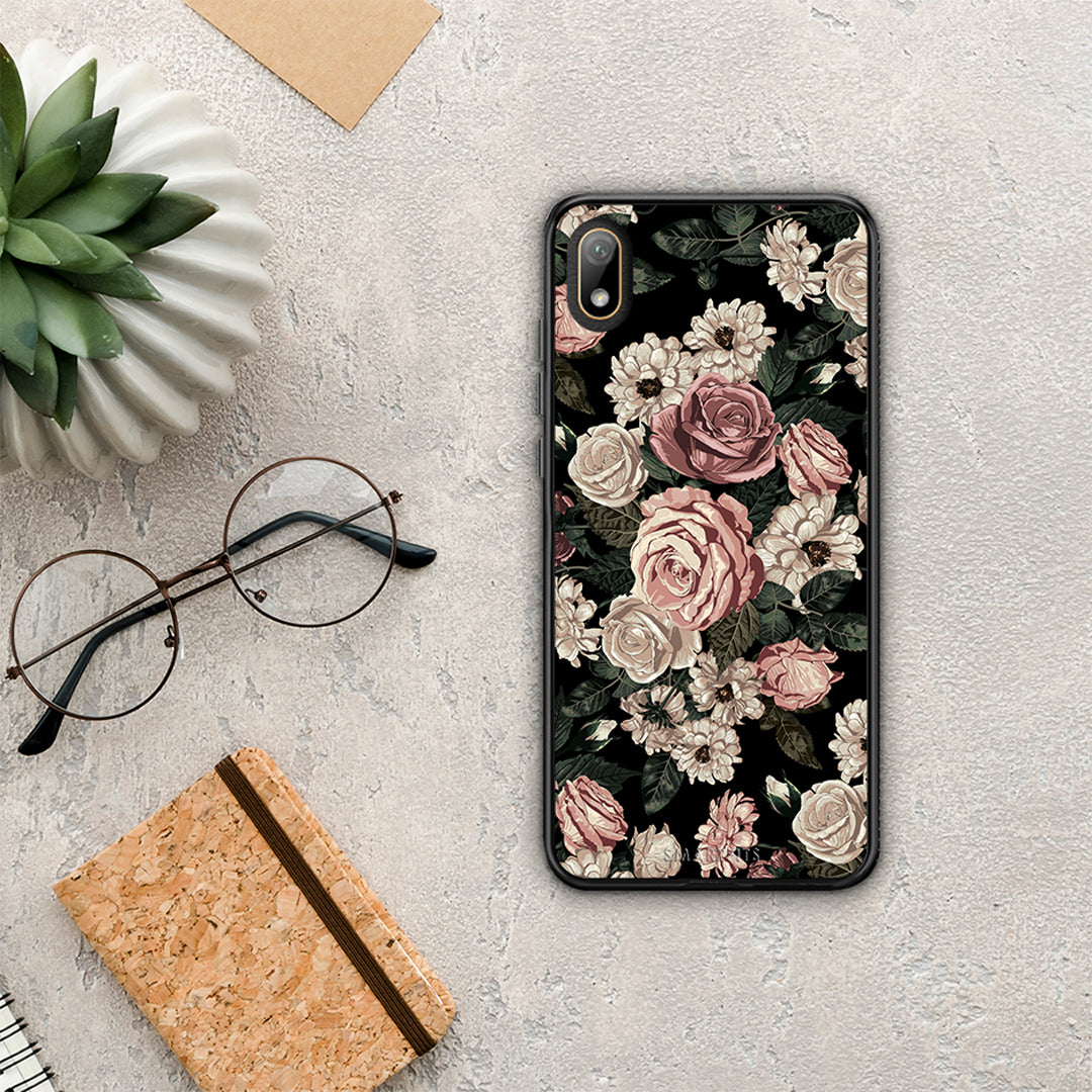 Flower Wild Roses - Huawei Y5 2019 θήκη