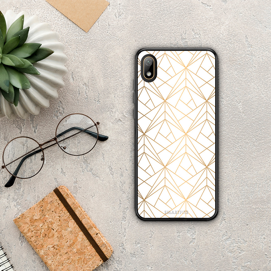 Geometric Luxury White - Huawei Y5 2019 θήκη
