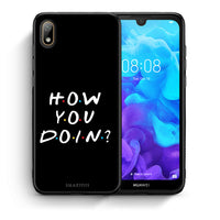 Thumbnail for Θήκη Huawei Y5 2019 How You Doin από τη Smartfits με σχέδιο στο πίσω μέρος και μαύρο περίβλημα | Huawei Y5 2019 How You Doin case with colorful back and black bezels