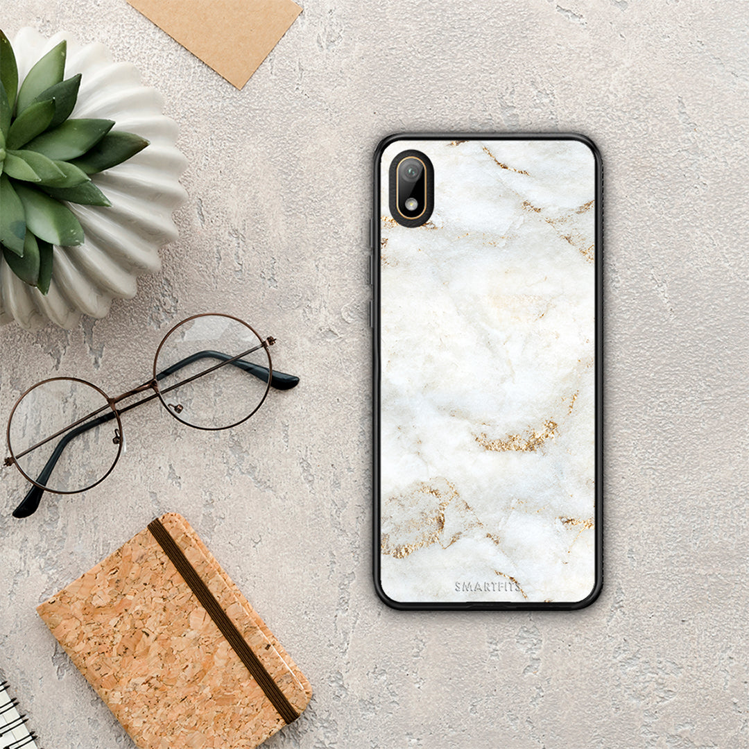 White Gold Marble - Huawei Y5 2019 θήκη