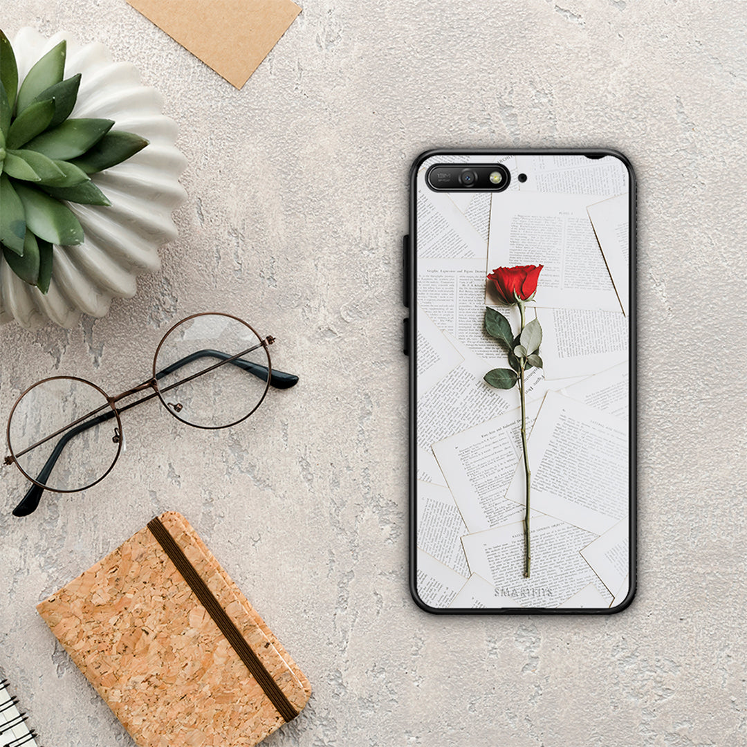 Red Rose - Huawei Y6 2018 / Honor 7A θήκη