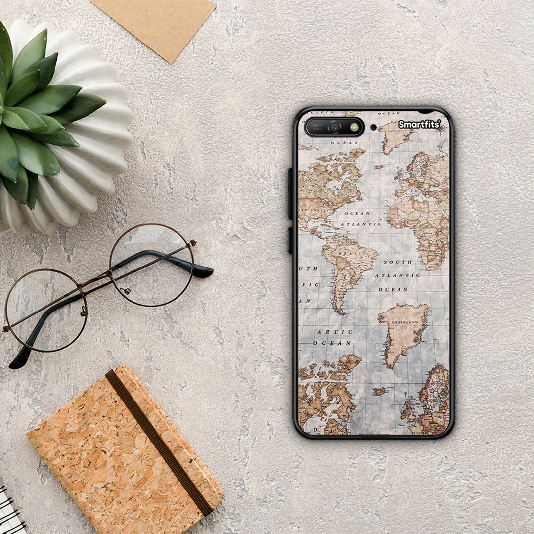 World Map - Huawei Y6 2018 / Honor 7A θήκη