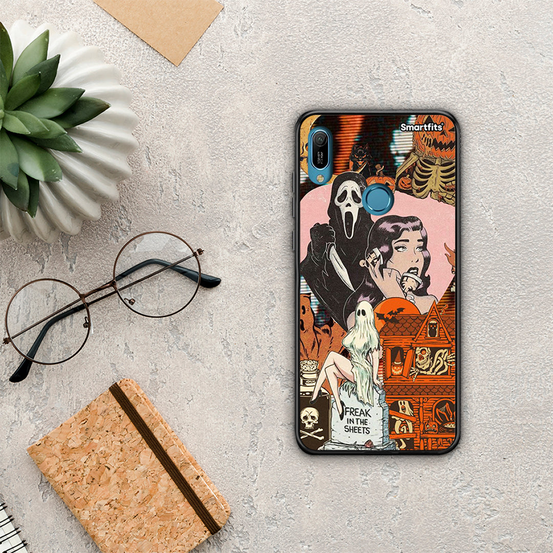 Halloween Collage - Huawei Y6 2019 θήκη