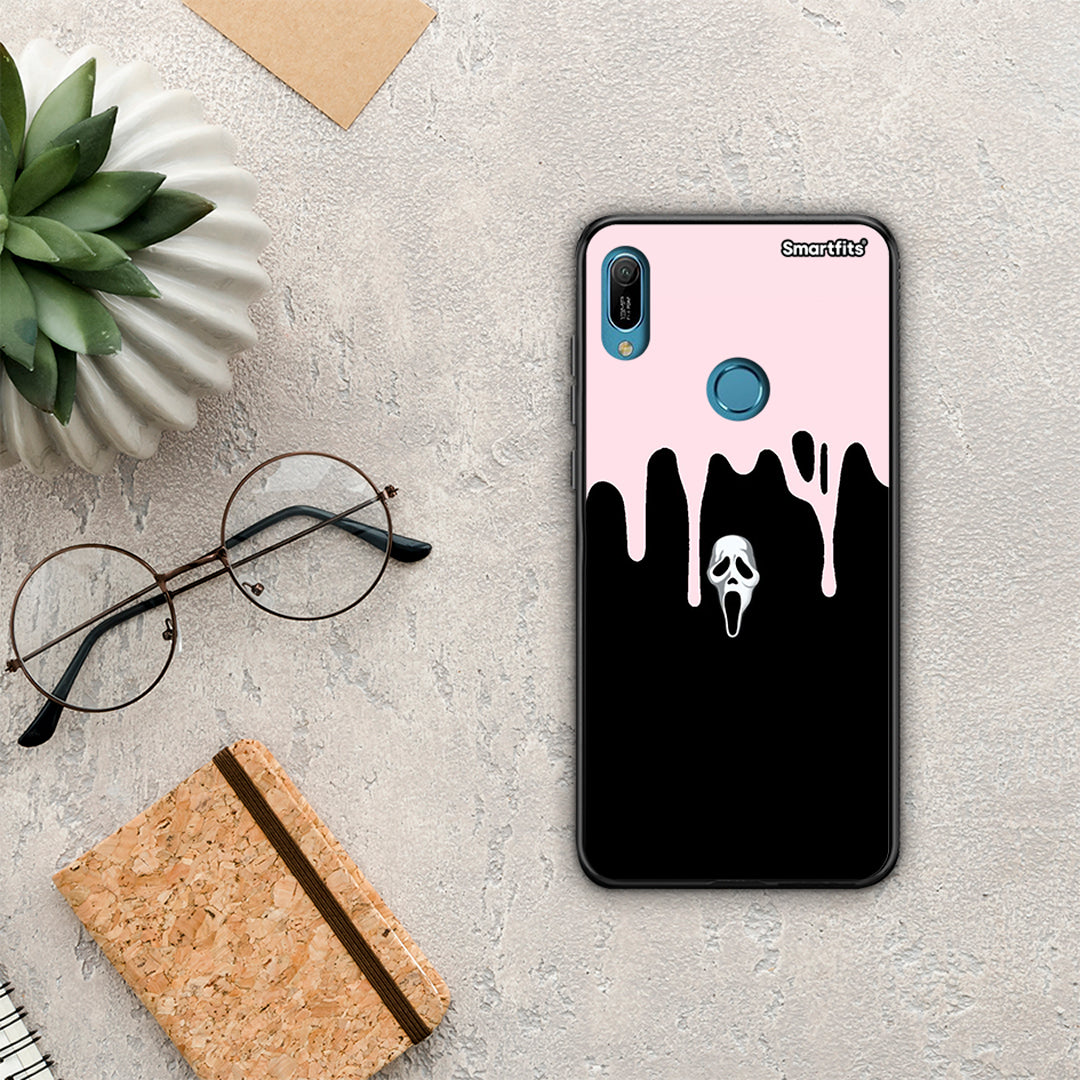 Melting Halloween Mask - Huawei Y6 2019 θήκη