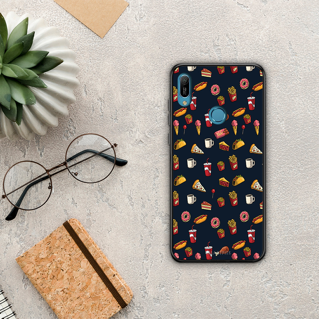 Random Hungry - Huawei Y6 2019 θήκη