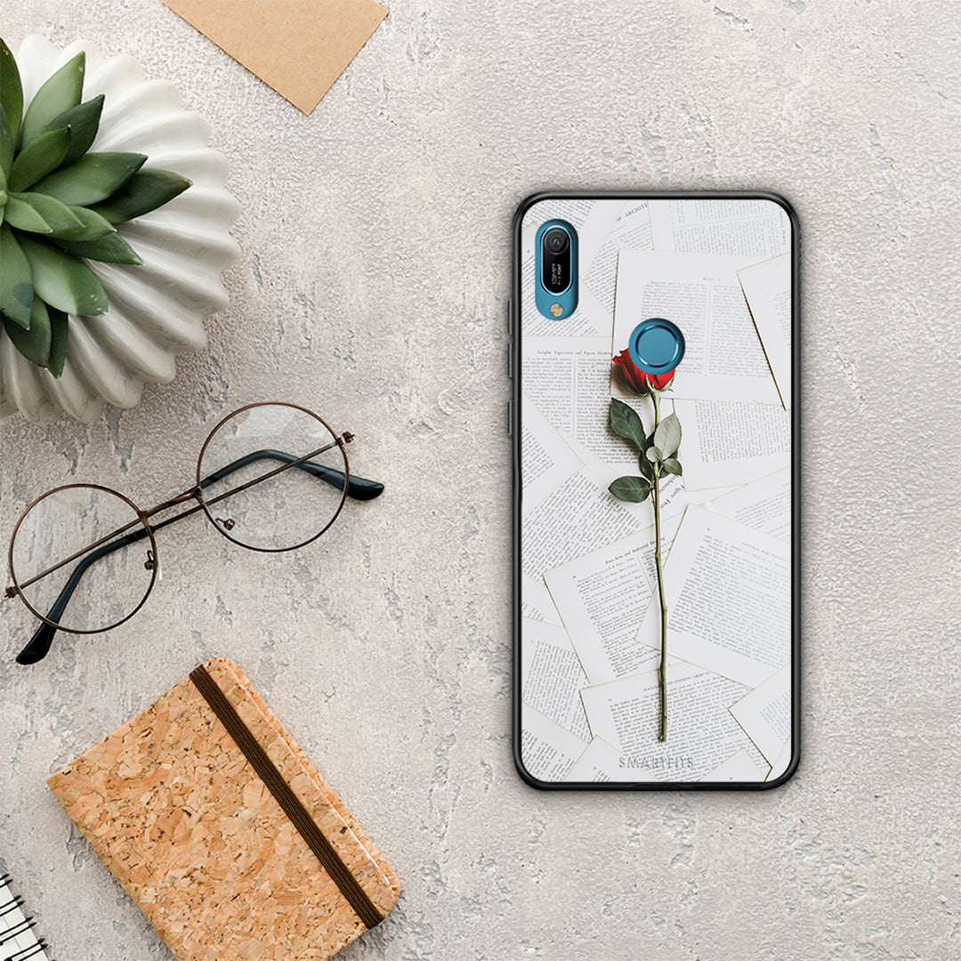 Red Rose - Huawei Y6 2019 θήκη