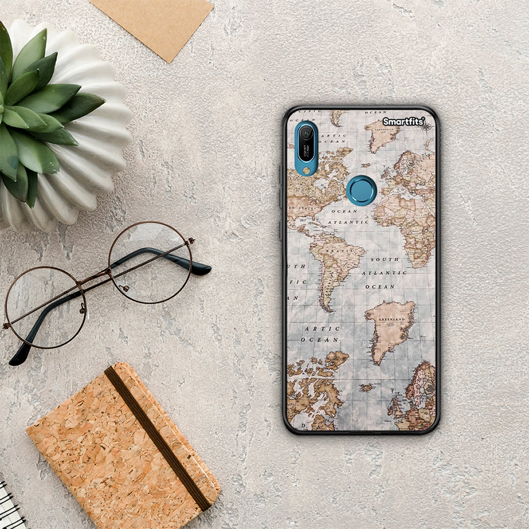 World Map - Huawei Y6 2019 θήκη