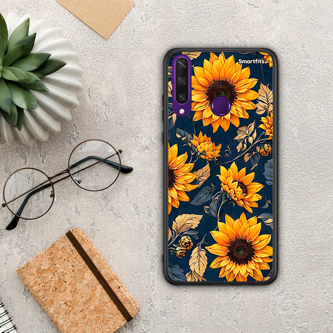 Autumn Sunflowers - Huawei Y6p θήκη