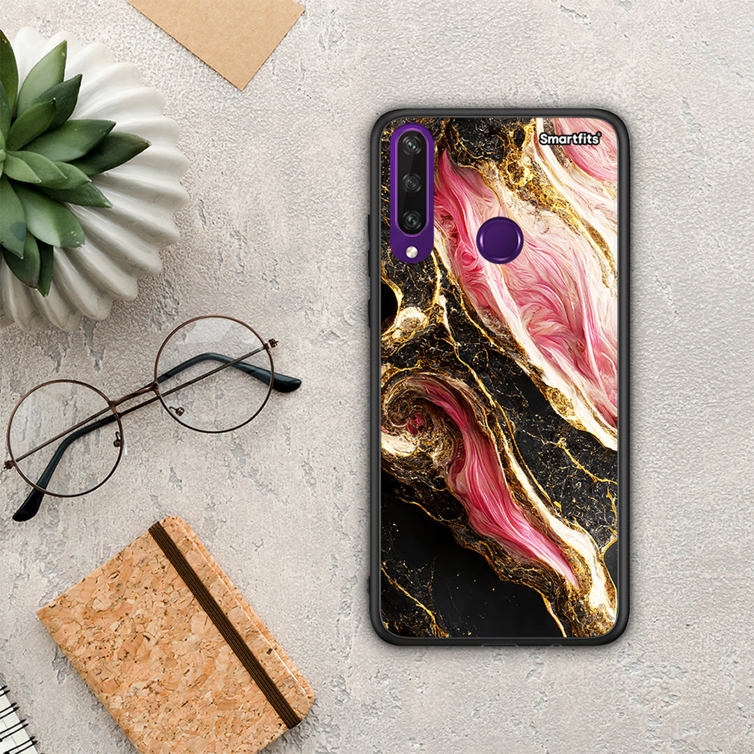 Glamorous Pink Marble - Huawei Y6p θήκη