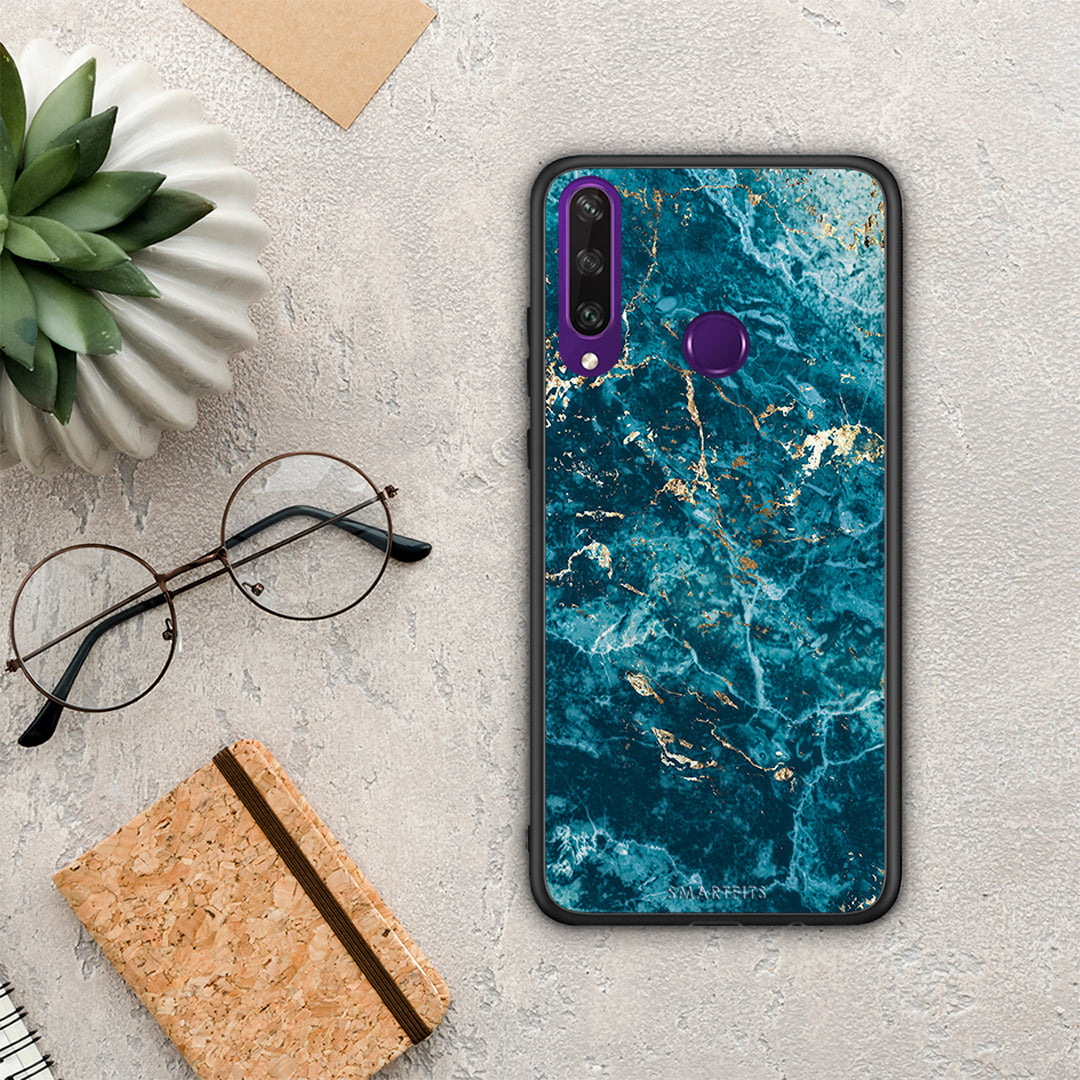 Marble Blue - Huawei Y6p θήκη