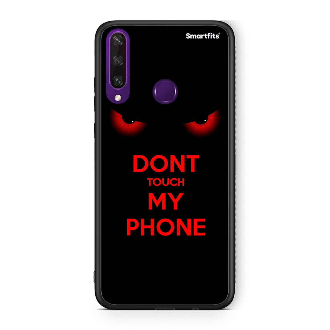 Huawei Y6p Touch My Phone Θήκη από τη Smartfits με σχέδιο στο πίσω μέρος και μαύρο περίβλημα | Smartphone case with colorful back and black bezels by Smartfits