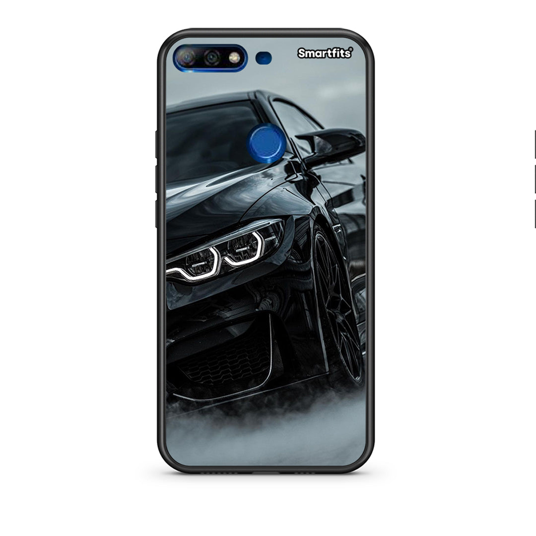Huawei Y7 2018 Black BMW θήκη από τη Smartfits με σχέδιο στο πίσω μέρος και μαύρο περίβλημα | Smartphone case with colorful back and black bezels by Smartfits