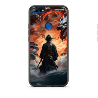 Thumbnail for Huawei Y7 2018 Dragons Fight θήκη από τη Smartfits με σχέδιο στο πίσω μέρος και μαύρο περίβλημα | Smartphone case with colorful back and black bezels by Smartfits
