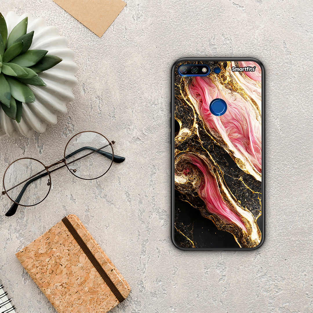 Glamorous Pink Marble - Huawei Y7 2018 / Prime Y7 2018 / Honor 7C θήκη