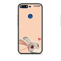 Thumbnail for Huawei Y7 2018 Nick Wilde And Judy Hopps Love 2 θήκη από τη Smartfits με σχέδιο στο πίσω μέρος και μαύρο περίβλημα | Smartphone case with colorful back and black bezels by Smartfits