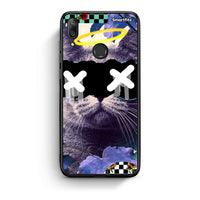 Thumbnail for Huawei Y7 2019 Cat Collage θήκη από τη Smartfits με σχέδιο στο πίσω μέρος και μαύρο περίβλημα | Smartphone case with colorful back and black bezels by Smartfits