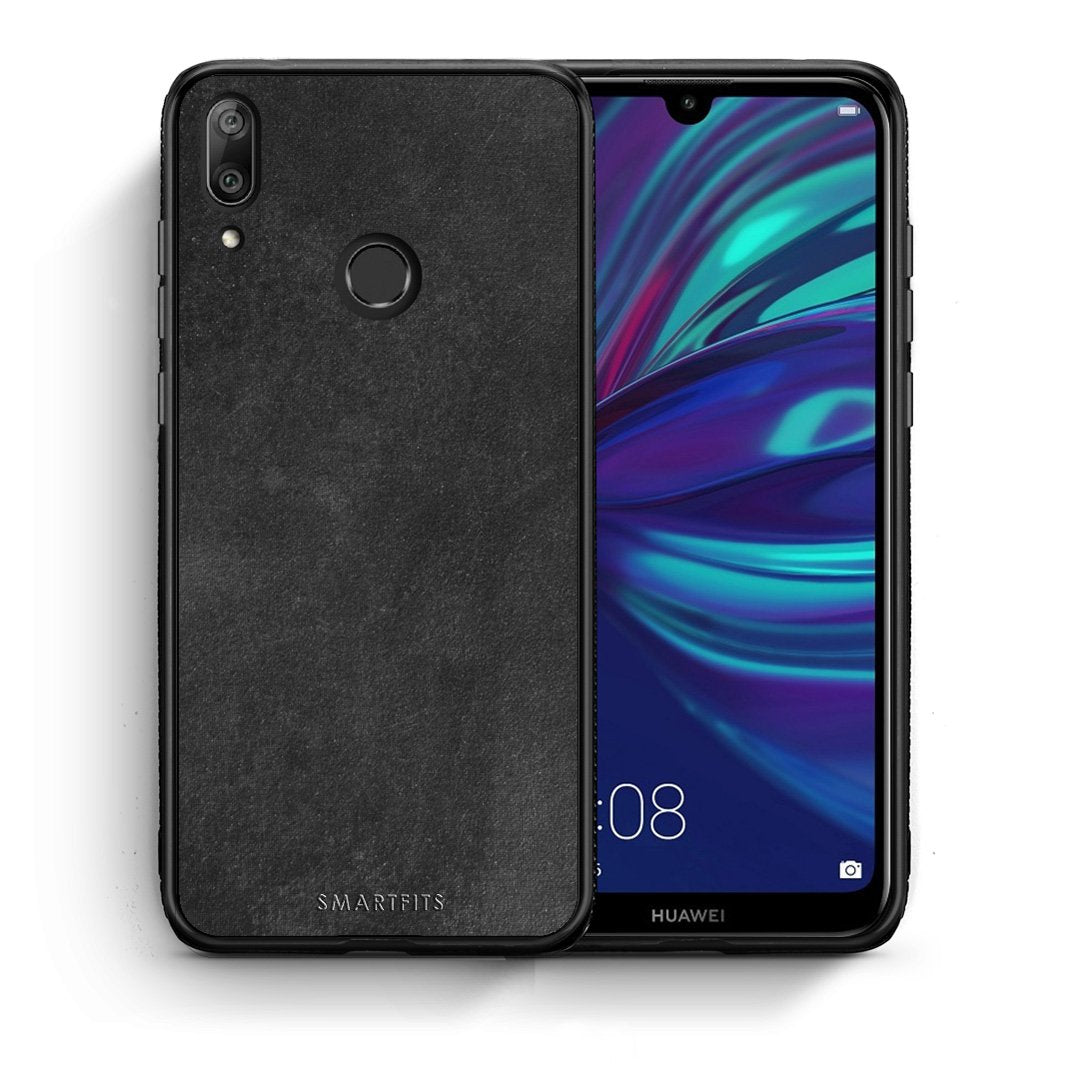 Θήκη Huawei Y7 2019 Black Slate Color από τη Smartfits με σχέδιο στο πίσω μέρος και μαύρο περίβλημα | Huawei Y7 2019 Black Slate Color case with colorful back and black bezels