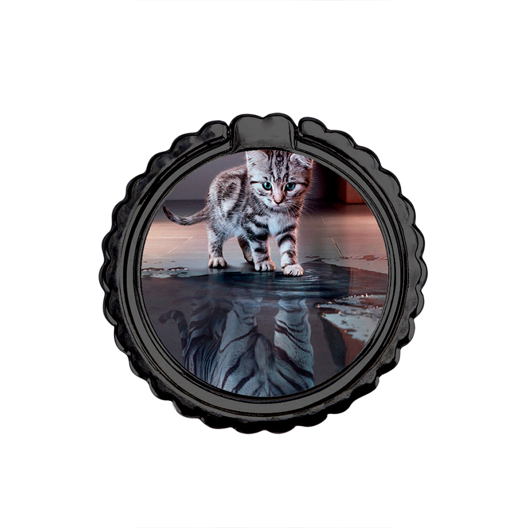 Cute Tiger - Μεταλλικό Δαχτυλίδι Κινητού