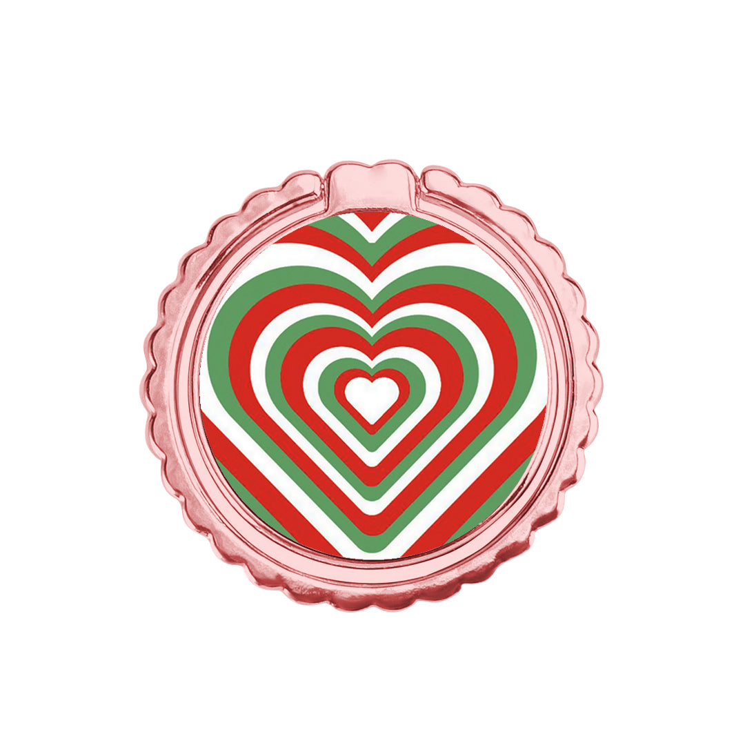 Christmas Hearts - Μεταλλικό Δαχτυλίδι Κινητού