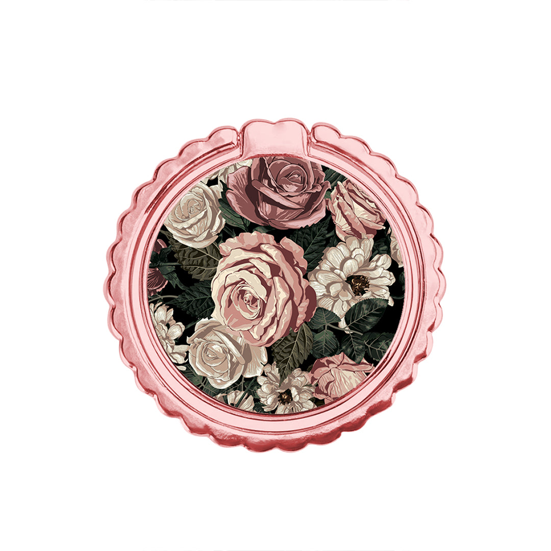 Flower Wild Roses - Μεταλλικό Δαχτυλίδι Κινητού