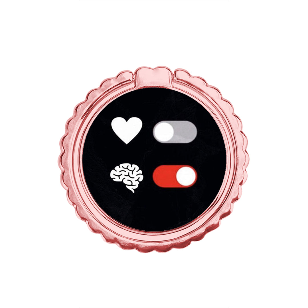 Heart Vs Brain - Μεταλλικό Δαχτυλίδι Κινητού